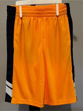 Lands' End Boys Orange and Black Athletic Shorts